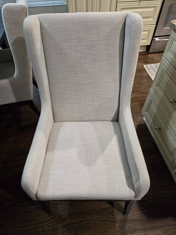 Cleaned upholstered dining chair